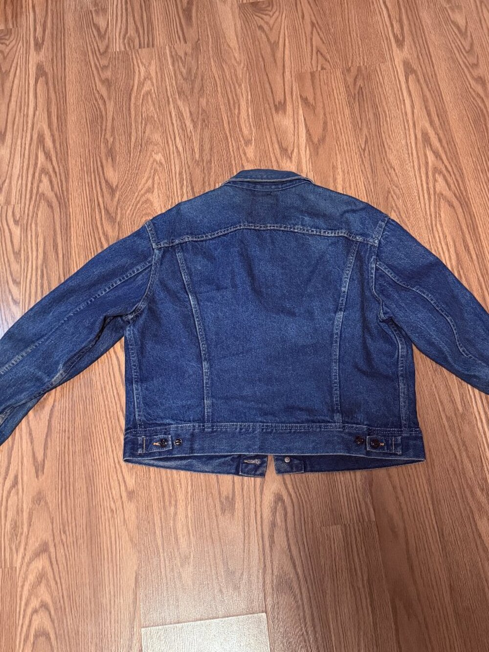 Vintage Lee Dark Wash Denim Jacket Size XL - Picture 5 of 12